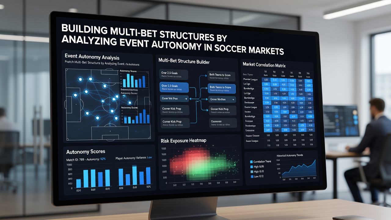 Chart showing correlation matrices for soccer accumulator components across European leagues
