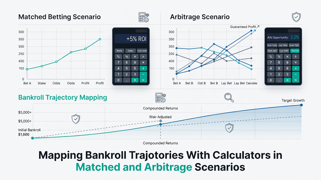 Arbitrage bankroll mapping calculator interface