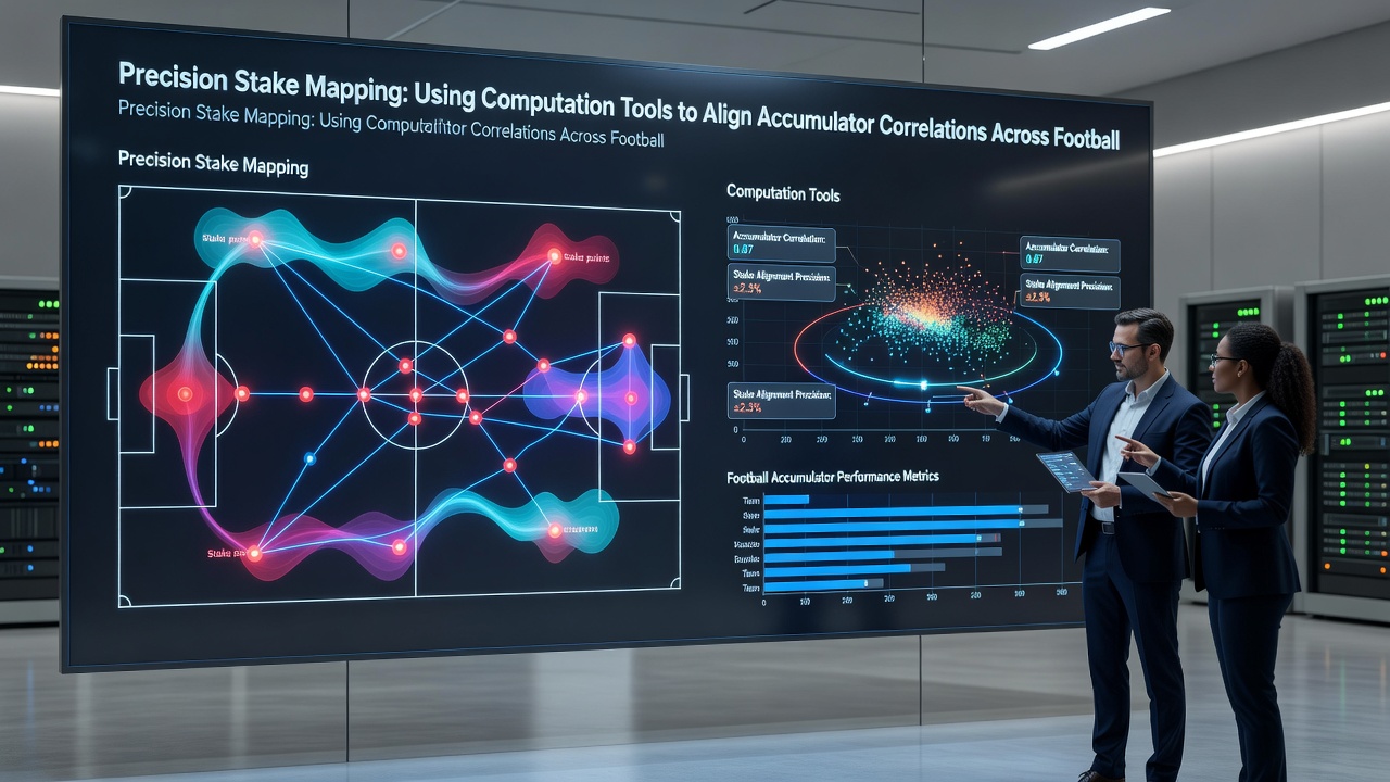 Detailed stake mapping interface showing correlations between football and racing selections